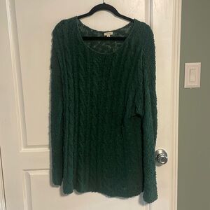 Sonoma Lifestyle Oversized Slouchy Green Sweater